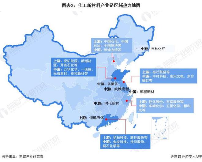 【干货】2024年化工新材料行业产业链全景梳理及区域热力地图(图3)